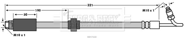 BORG & BECK Pidurivoolik BBH7668